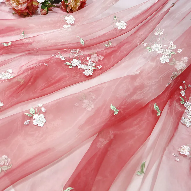 1m Flower Pear Blossoms Cloth  - Sewing Batik Fabric 评论和价格